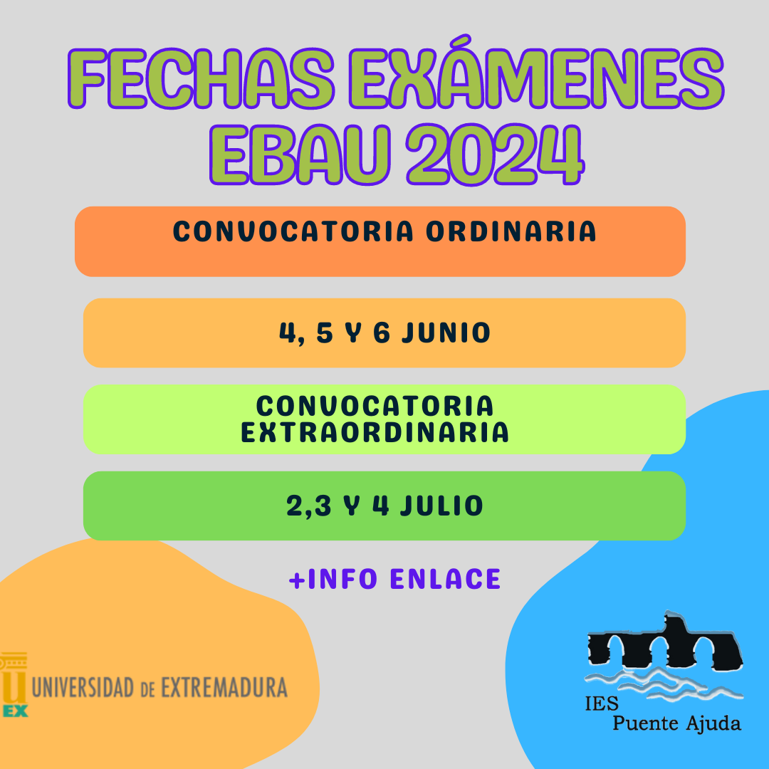 fechas exámenes ebau Post de Instagram Cuadrado